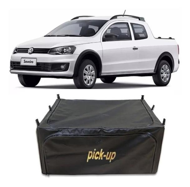 Imagem de Bolsa Caçamba* Pickups Saveiro 840 Litros Preta 2014 2015 16