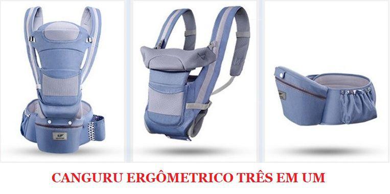 Imagem de Bolsa Canguru Ergonômico Mamãe 12 Posições 3 Em 1 Varias Cores