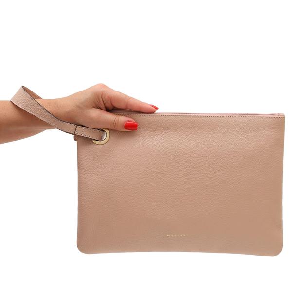 Imagem de Bolsa Carteira Clutch Feminina Couro Bovino Mariart aleia