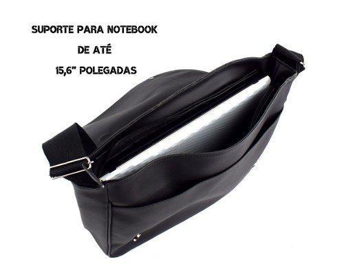 Imagem de Bolsa Carteiro Pasta Transversal Regulável para Notebook Masculino 2 Cores 191