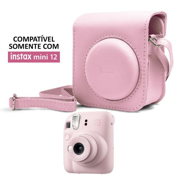 Imagem de Bolsa Case Para Camera Instax Mini 12 Original + Filme 20 Fotos