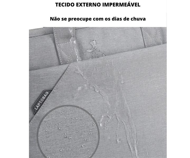 Imagem de Bolsa Case Para Notebook Maleta Executiva Impermeável Unissex Pasta Laptop 15.6