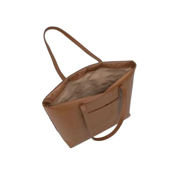 Imagem de Bolsa Classe Feminina De Couro Bag 3036-3 Nocciola