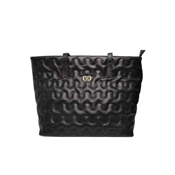 Imagem de Bolsa Classe Feminina De Couro Bag 3036-3 Preto