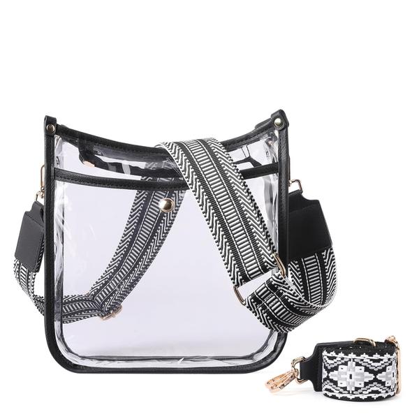 Imagem de Bolsa CLUCI Clear Bag Stadium Events Crossbody impermeável