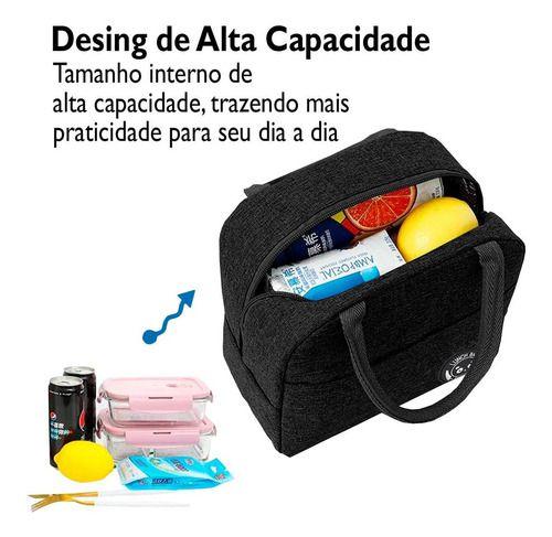 Imagem de Bolsa Colorida Fechamento em Ziper Trabalho Escolar Dia Dia Lanches e Refeições Espaçosa Material Resistente Sustentavel