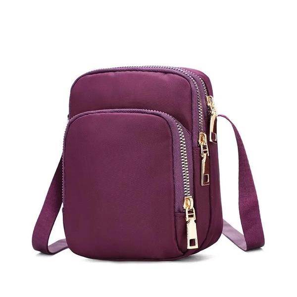 Imagem de Bolsa Crossbody Feminina à Prova D'Água - Multifuncional com Zíper e Porta Celular