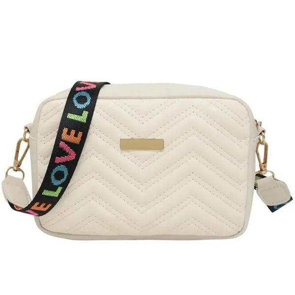 Imagem de Bolsa Crossbody Feminina de Couro PU - Bolsa de Ombro Casual e Moderna