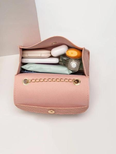 Imagem de Bolsa Crossbody Feminina de Couro PU - Grande Capacidade com Corrente