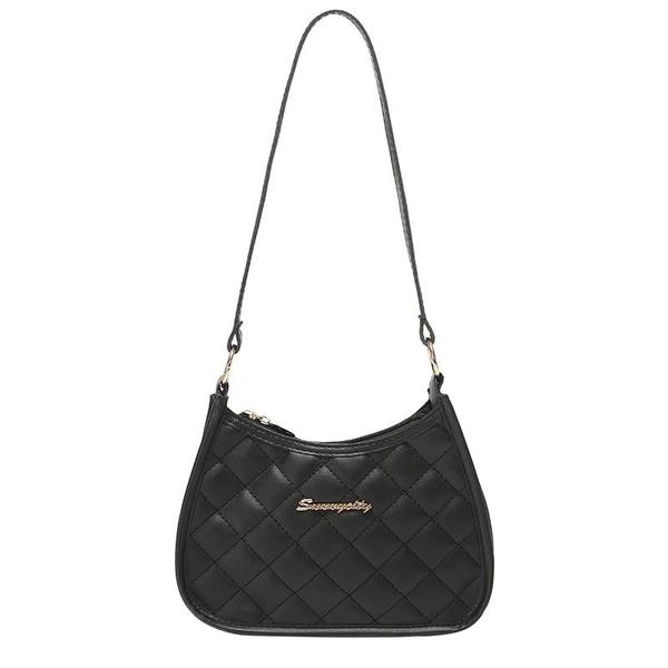 Imagem de Bolsa Crossbody Feminina Retrô - Pequena Bolsa de Ombro em Material Sintético Macio