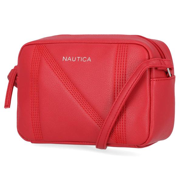 Imagem de Bolsa Crossbody Nautica Candid Camera para mulheres - vermelha