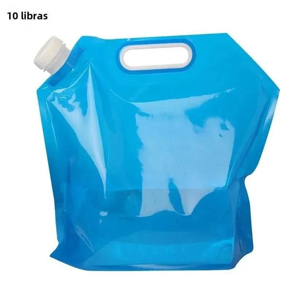 Imagem de Bolsa de Água Dobrável Portátil 5/10L - Ideal para Viagens, Acampamento e Outdoor