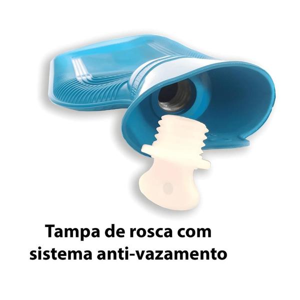 Imagem de Bolsa de Agua Quente Para Cólicas Compressa Térmica Cólica Alívio Dor Fria Gelo Dores 2 Litros