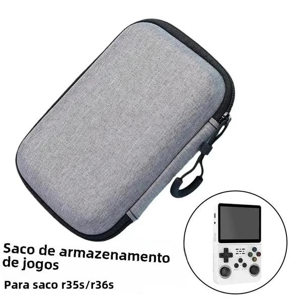 Imagem de Bolsa de Armazenamento EVA para Console de Jogos R36S/R35S - Capa Protetora Rígida e Portátil