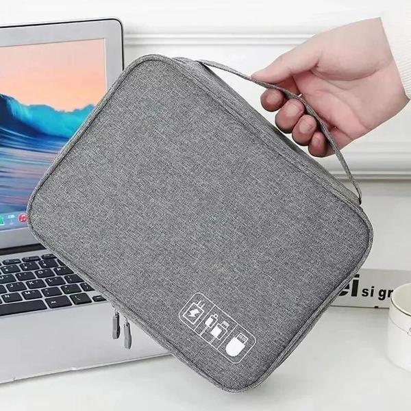 Imagem de Bolsa de Armazenamento para Linha de Dados Digital - Grande Capacidade para Viagem