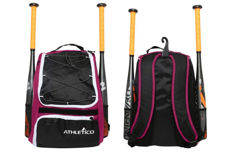 Imagem de Bolsa de bastão de beisebol Mochila atlética para beisebol e softball