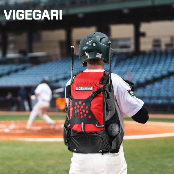 Imagem de Bolsa de beisebol VIGEGARI Mochila de beisebol juvenil com capacidade de 42L