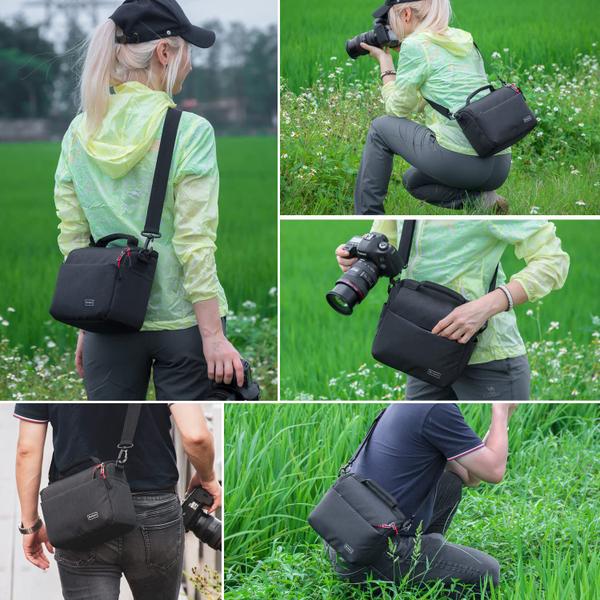 Imagem de Bolsa de câmera Dulepro impermeável anti-choque para câmera SLR DSLR