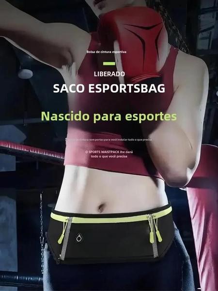 Imagem de Bolsa de Cintura Impermeável para Corrida e Fitness - Pequena e Compacta