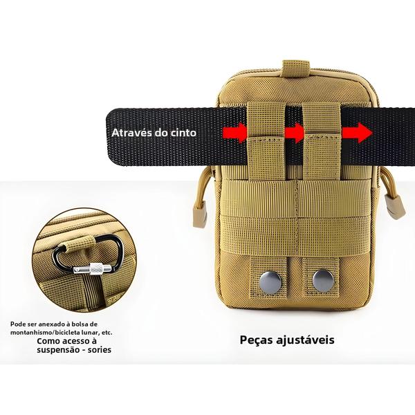 Bolsa de Cintura Multifuncional para Esportes ao Ar Livre - Ideal para Motocicleta Imagem de Bolsa de Cintura Multifuncional para Esportes ao Ar Livre - Ideal para Motocicleta