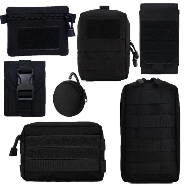 Imagem de Bolsa de Cintura Tática Masculina Molle - Porta Celular para Caça e Acampamento