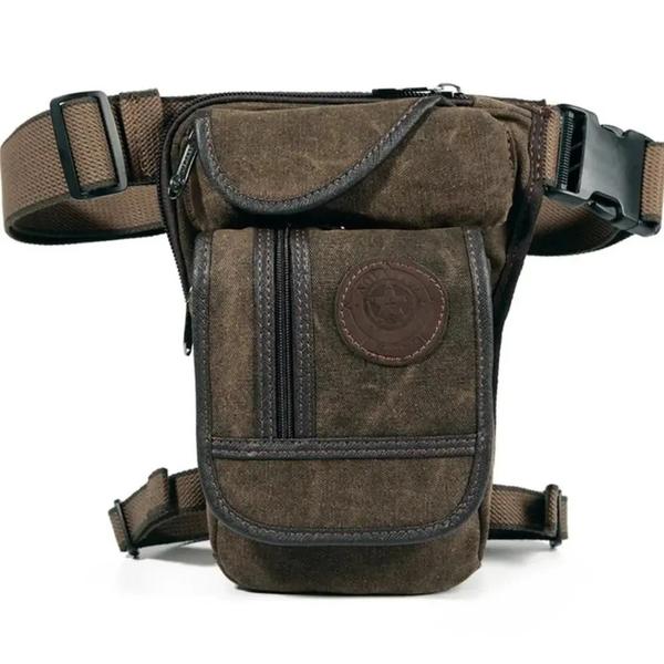 Imagem de Bolsa de Cintura Tática Militar Masculina - Crossbody para Motociclista e Esporte