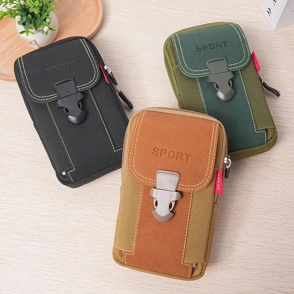 Imagem de Bolsa de Cintura Tática Molle Masculina - Coldre para Celular, Porta-Cartões e Pequena Mochila