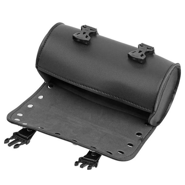 Imagem de Bolsa de Couro Universal para Garfo de Motocicleta - Compatível com Harley Sportster XL