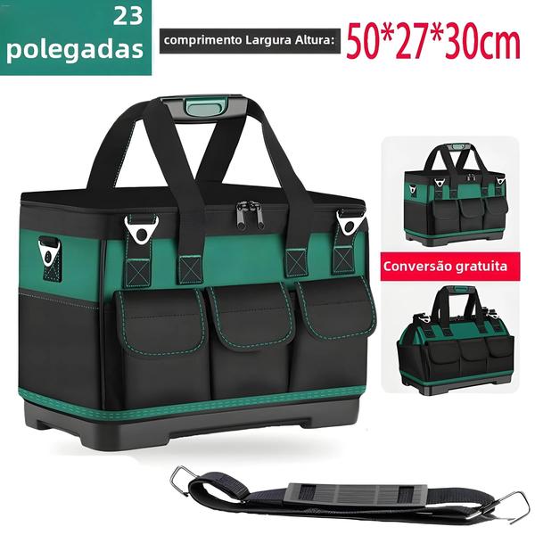 Bolsa de Ferramentas 23 Polegadas - Impermeável, Resistente e Engrossada (Oxford 1680D) Imagem de Bolsa de Ferramentas 23 Polegadas - Impermeável, Resistente e Engrossada (Oxford 1680D)