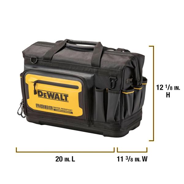 Imagem de Bolsa de ferramentas DEWALT DWST560104 resistente à água com fundo rígido de 50 cm