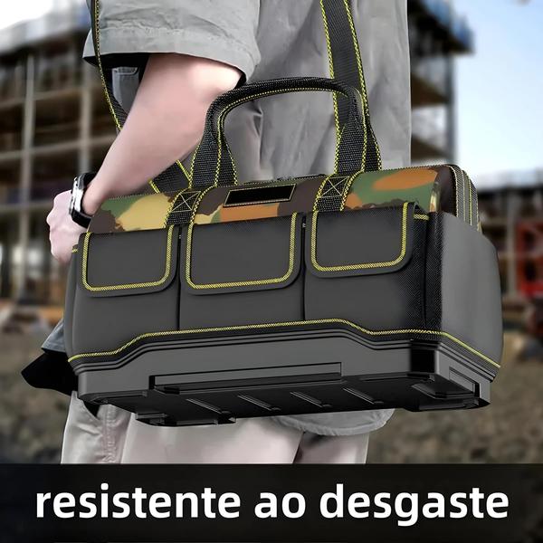 Imagem de Bolsa de Ferramentas Oxford Durável e Impermeável - Com Vários Bolsos e Refletiva para Eletricistas