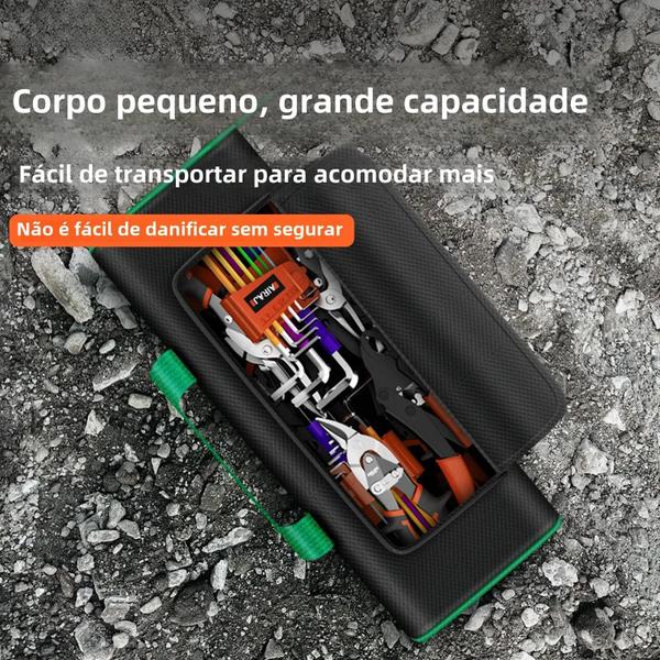 Imagem de Bolsa De Ferramentas Portátil Para Eletricista, Carpinteiro, Tecido Oxford, Armazenamento De Deck