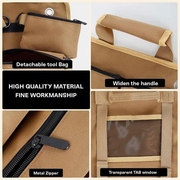 Imagem de Bolsa de ferramentas Roll Up Canvas Multifuncional Impermeável