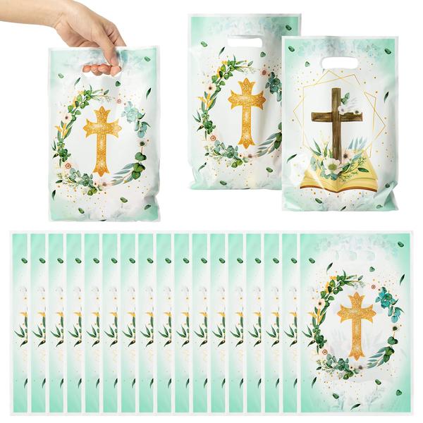 Imagem de Bolsa de lembrancinhas de festa 3sscha Cross 50 unidades de batismo e primeira comunhão