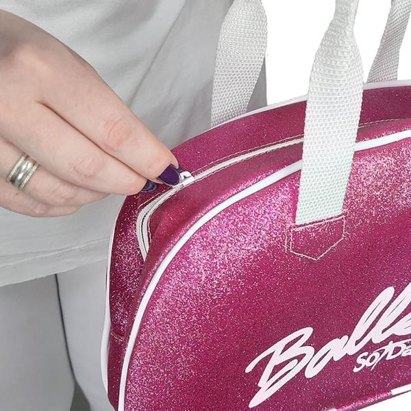 Imagem de Bolsa De Mão Só Dança BG-762 Com Gliter Pink Feminina