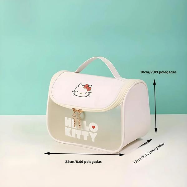 Imagem de Bolsa de Maquiagem Hello Kitty - Grande Capacidade - Oficialmente Licenciada Sanrio