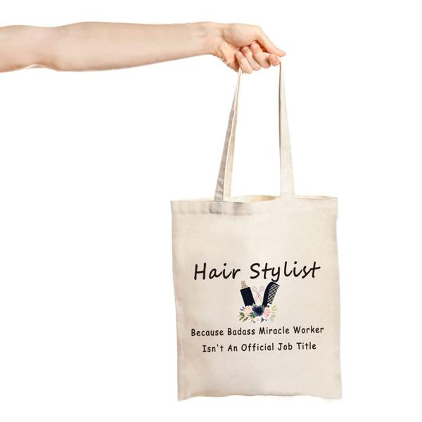 Imagem de Bolsa de maquiagem JXGZSO Hairdresser Gift Hair Stylist Badass