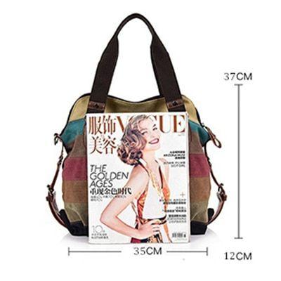 Imagem de Bolsa de ombro de lona Wokex Women Casual Designer