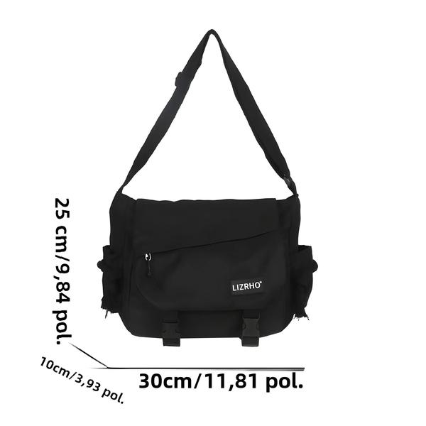 Imagem de Bolsa de Ombro de Nylon de Grande Capacidade para Adolescentes - Bolsa Crossbody Escolar