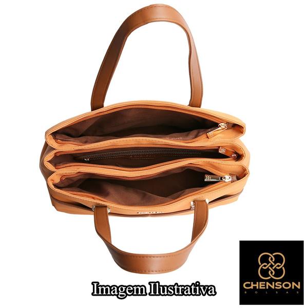 Imagem de Bolsa de Ombro Feminina Microfibra Estilo Tote Chenson 3184600