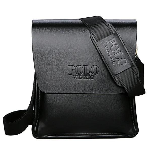 Bolsa de Ombro Masculina - Estilo Polo Vertical para Lazer e Negócios Bolsa de Ombro Masculina - Estilo Polo Vertical para Lazer e Negócios