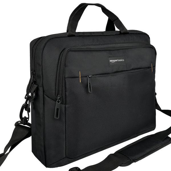 Imagem de Bolsa de ombro para laptop Amazon Basics de 15,6 polegadas