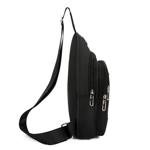 Imagem de Bolsa de Peito Crossbody Masculina - Multifuncional para Esportes ao Ar Livre