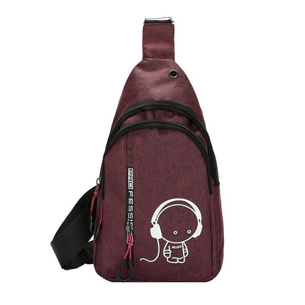 Imagem de Bolsa de Peito Masculina - Estilo Casual Coreano 2024 - Mochila Crossbody