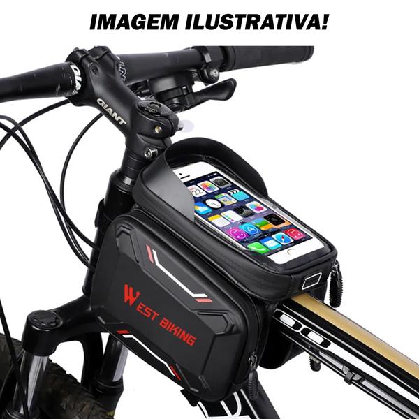 Imagem de Bolsa De Quadro Celular Impermeável Tipo Alforge - West Biking