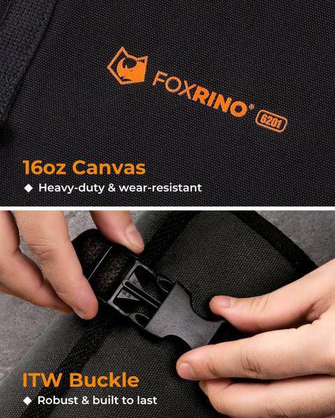 Imagem de Bolsa de rolo de ferramentas Foxrino Heavy Duty Tool Roll Bolsa preta