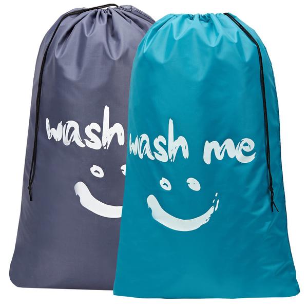 Imagem de Bolsa de roupa suja de viagem HOMEST Wash Me XL, pacote com 2, 28 x 40 polegadas