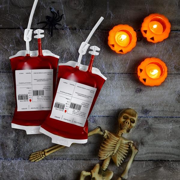 Imagem de Bolsa de sangue para bebidas Lansian Halloween 300 ml (20 pacotes)