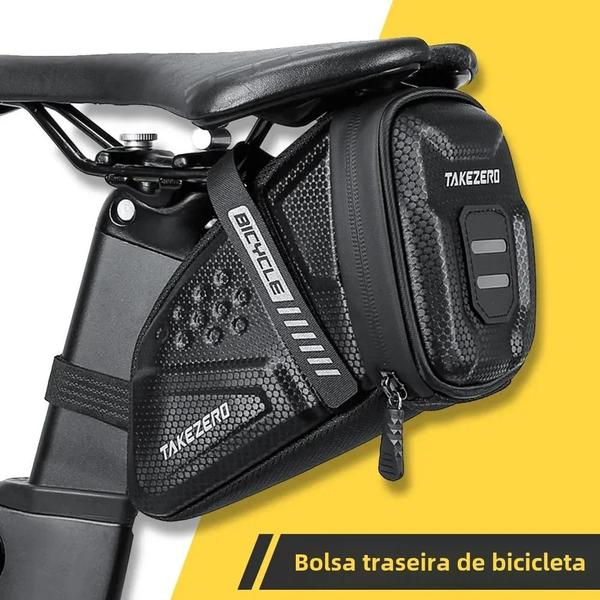 Imagem de Bolsa de Selim para Bicicleta - Impermeável, Refletiva e com Suporte para Ferramentas