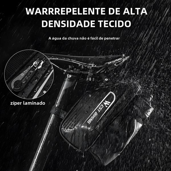 Imagem de Bolsa de Selim para Bicicleta West Biking - À Prova D'Água com Porta-Garrafa